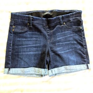 Maternity jean shorts